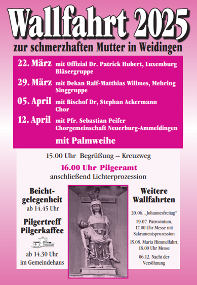 Wallfahrt Weidingen 2025